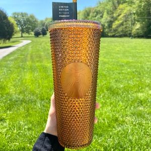 Starbucks gold bling studded anniversary cup